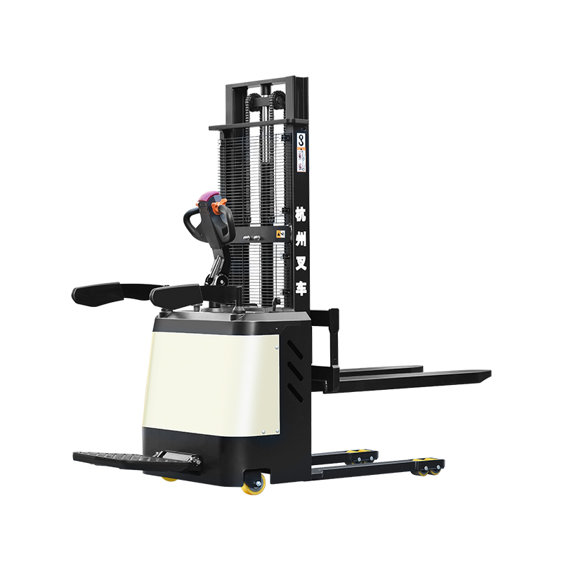 Angkat Stacker Pallet Listrik Stand-on 1,5 Ton 3m